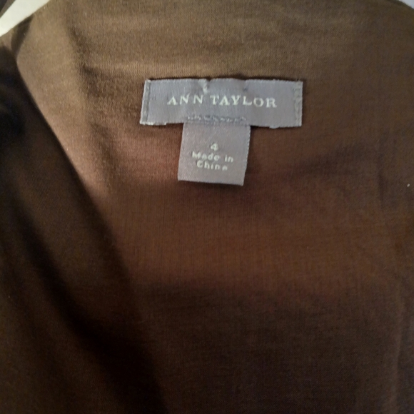 ANN TAYLOR Woman's Brown Strapless Dress Size 4 - Picture 4 of 4